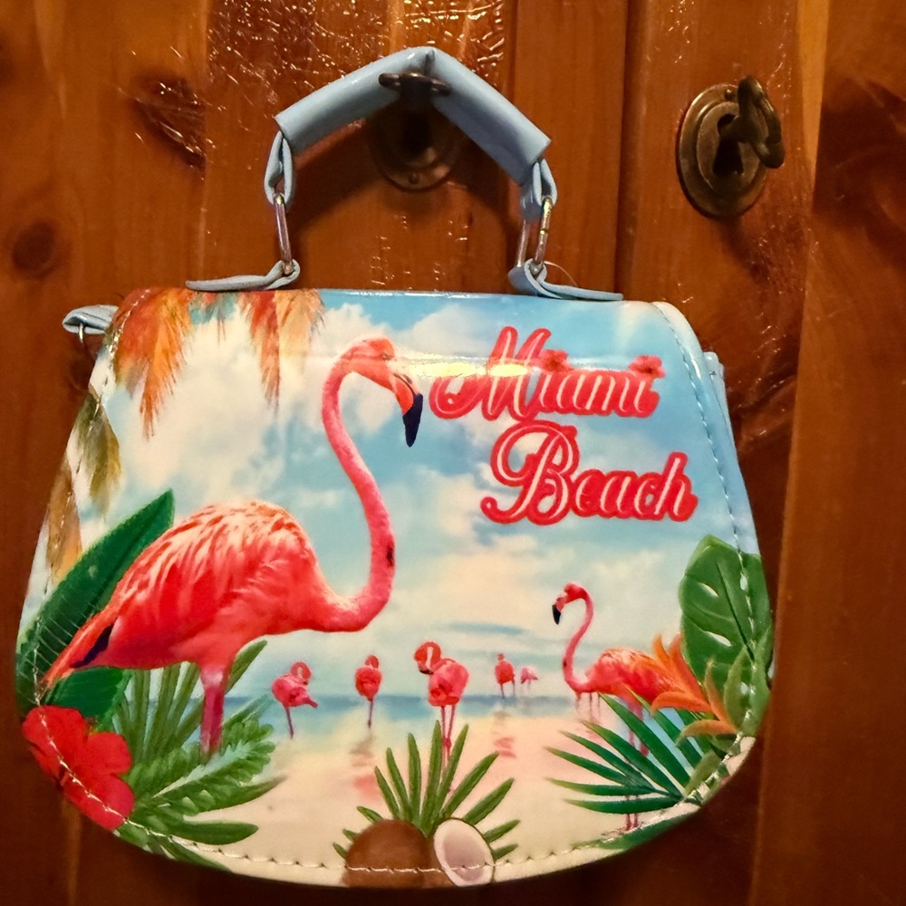 Tropical Flamingo Mini Bag - Picture 2 of 3